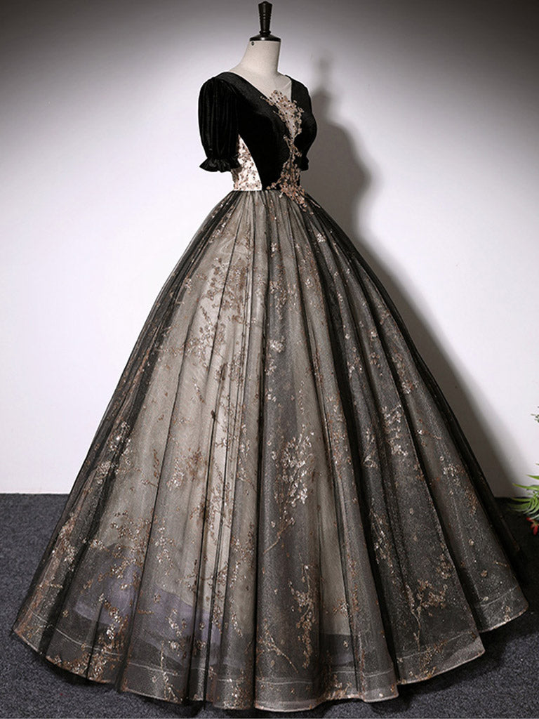Black Half Sleeve Lace Bead Chiffon Dress | Кружевные коктейльные платья,  Милые платья, Короткое платье